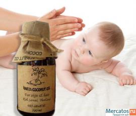 Кокосовое масло для ухода за кожей малыша. 100% натуралное.
