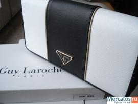 Дорожное портмоне от GUY LAROCHE (Франция) из двух видов кожи,ор 2