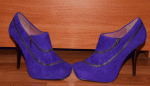 итальянские фиолетовые ботинки