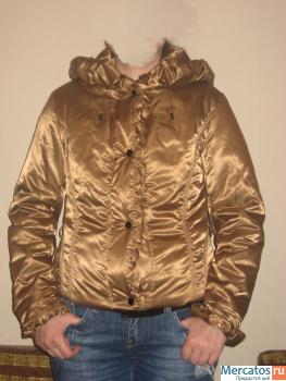 золотистая курточка на синтепоне,разм.42-44