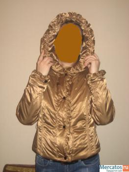 золотистая курточка на синтепоне,разм.42-44 2