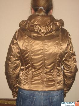 золотистая курточка на синтепоне,разм.42-44 3