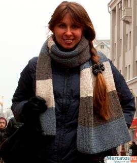 Большой теплый шарф 2