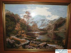 Продам вышивку Осень в горах