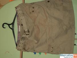 Новая бежевая юбка ESPRIT 50 размера с ремнем 2
