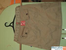 Новая бежевая юбка ESPRIT 50 размера с ремнем 3