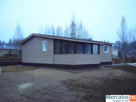 зимний, жилой новый дом в поселке Озерки 50км от СПб