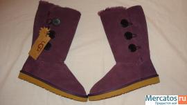 Угги UGG Bailey Button Blackberry Wine Triplet высокие! 2