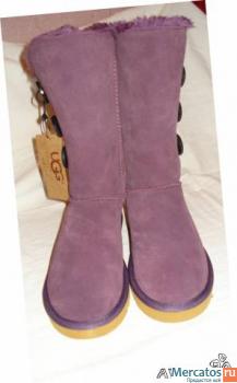 Угги UGG Bailey Button Blackberry Wine Triplet высокие! 4