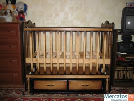 Продам детскую кроватку-маятник 2