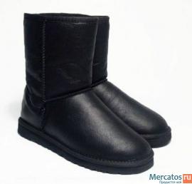 угги UGG из натуральной овчины обливные черные размер все размер
