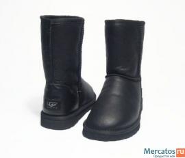 угги UGG из натуральной овчины обливные черные размер все размер 2