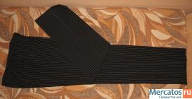 Мужской костюм POPOLARE. Черный в тонкую белую полоску 5