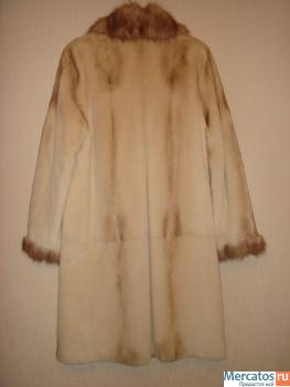 Шикарное манто из стриженной норки цвета Gold White из ОАЭ, Дуба 2
