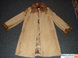 Шикарное манто из стриженной норки цвета Gold White из ОАЭ, Дуба 3