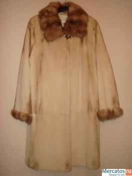 Шикарное манто из стриженной норки цвета Gold White из ОАЭ, Дуба 8