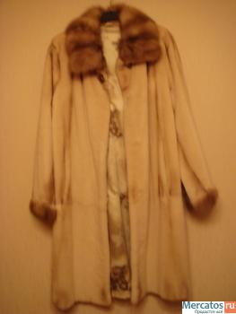 Шикарное манто из стриженной норки цвета Gold White из ОАЭ, Дуба 9