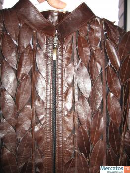 Куртка из кожаных листьев болгария 3