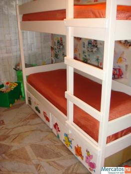 кровати детские одно и двухъярусные из сосны 5