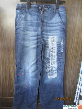 Джинсы синие. Длина 105 см 170/42 2