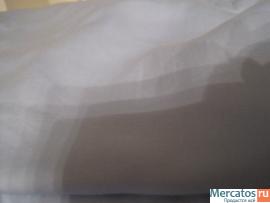 Отрез сине-голубой однотонной плотной ткани 80 x 450 см