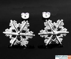 Серьги СНЕЖИНКИ