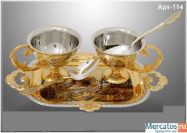 Набор кофейный с двумя чашками