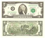 2 Доллара США 2003 "пресс" "На УДАЧУ"