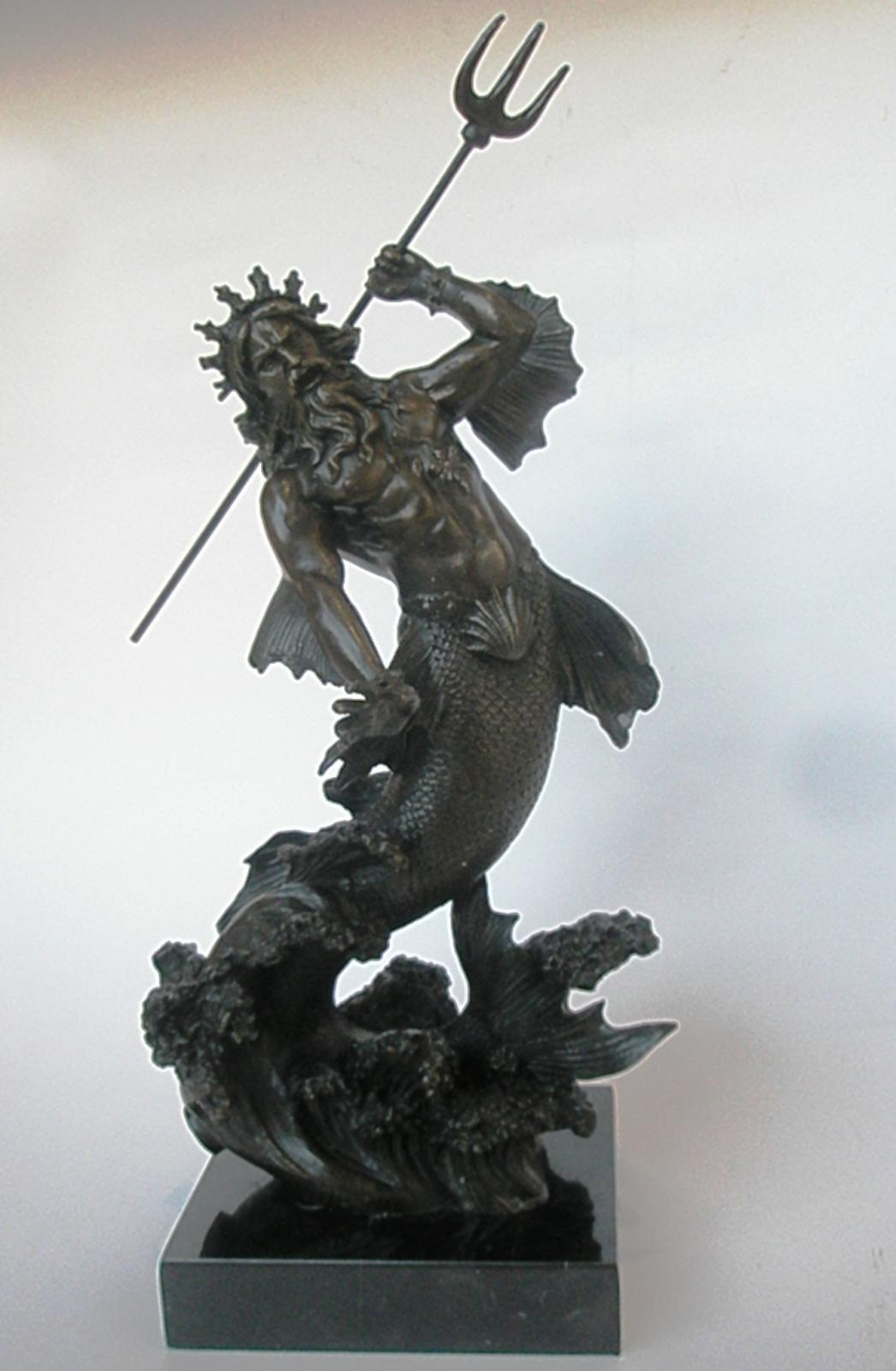 Бронзовая статуэтка "Посейдон"