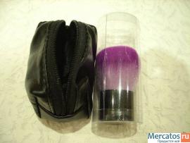 Профессиональная Кабуки Румяна щетка фиолетового цвета + чехол 5