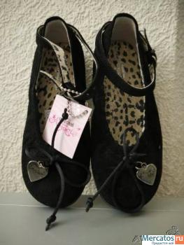 Туфли балетки для девочки Roberto Cavalli 26 кожа 16 см