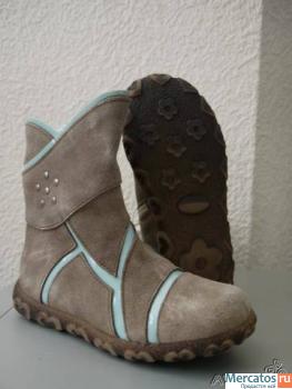 Сапоги осенние для девочки, размер 29, кожа замша, пр-во Испания 2