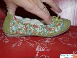 Туфли балетки для девочки, размер 27-29, пр-во Naturino, замша + 4