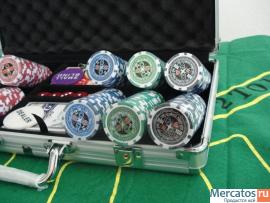 Наборы для покера 300 и 500фишек с номиналом и без 2