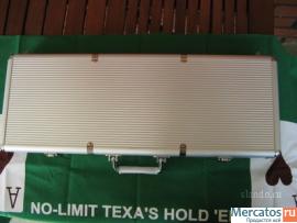 Наборы для покера 300 и 500фишек с номиналом и без 10