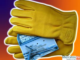 Зимние перчатки из лосиной кожи