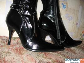 Сапоги из натуральной кожи 38 размера 4