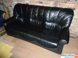 Финский кожаный раскладной диван из Финляндии
