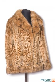 Полушубок Saga Mink, норка и соболь. Греция. Размер 12.