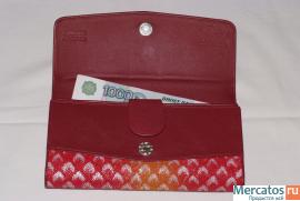 Женское портмоне из кожи ската 5