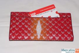 Женское портмоне из кожи ската 6