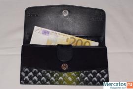 Женское портмоне из кожи ската 7