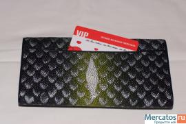 Женское портмоне из кожи ската 9