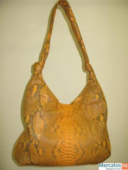 Эксклюзивная женская сумка из кожи питона