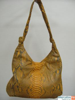 Эксклюзивная женская сумка из кожи питона 2