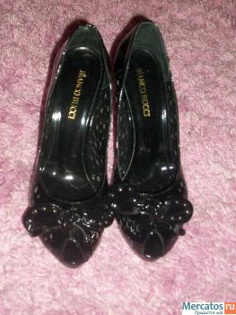 Черные лакированные туфли, 38 р 2