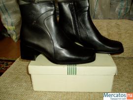 Сапожки осень- весна с начесом внутри Кож. Зам