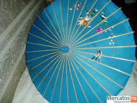 Зонтик китайский, ручной работы. 2