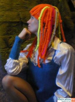 Вязанная шапочка "Дреды"