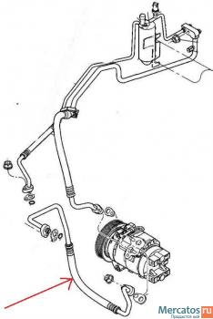 Трубка кондиционера 05005271AE Chrysler Pacifica 05005271AD 3